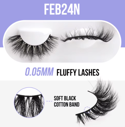 FEB24N - Faux Cils Fluffy 0.05MM