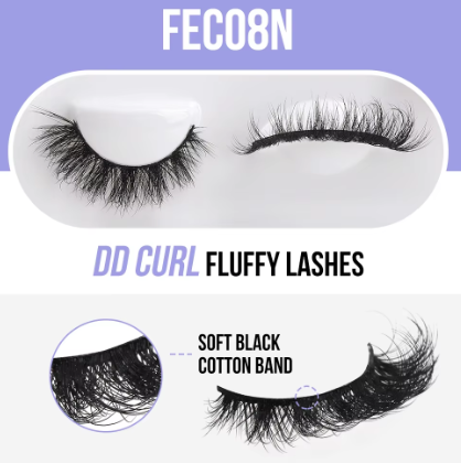 FECO8N - Faux cils 3D DD Curl Fluffy